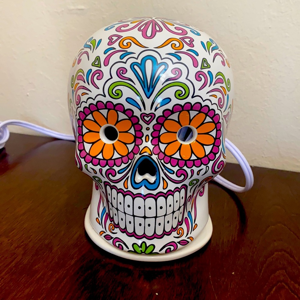 Day of the Dead skull Ceramic Wax Warmer
